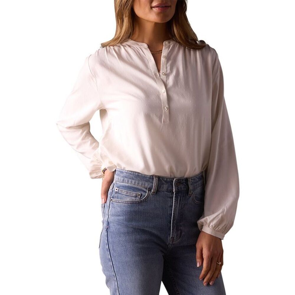 The Normal Brand Womens  Charlotte Blouse, White